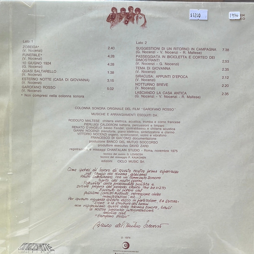 GAROFANO ROSSO Banco del Mutuo Soccorso