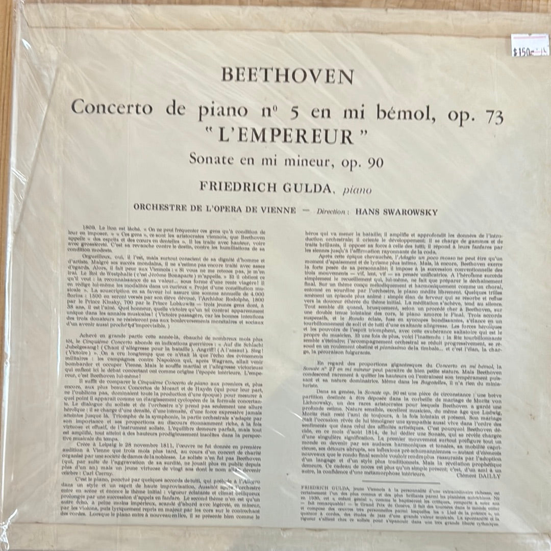 CONNCERTO DE PIANO No 5 Beethoven