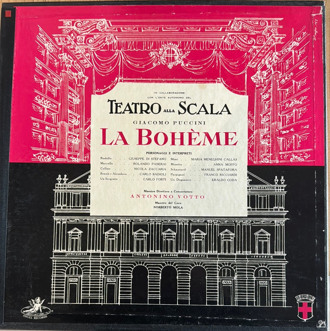 LA BOHEME OPERA Puccini Angel Records