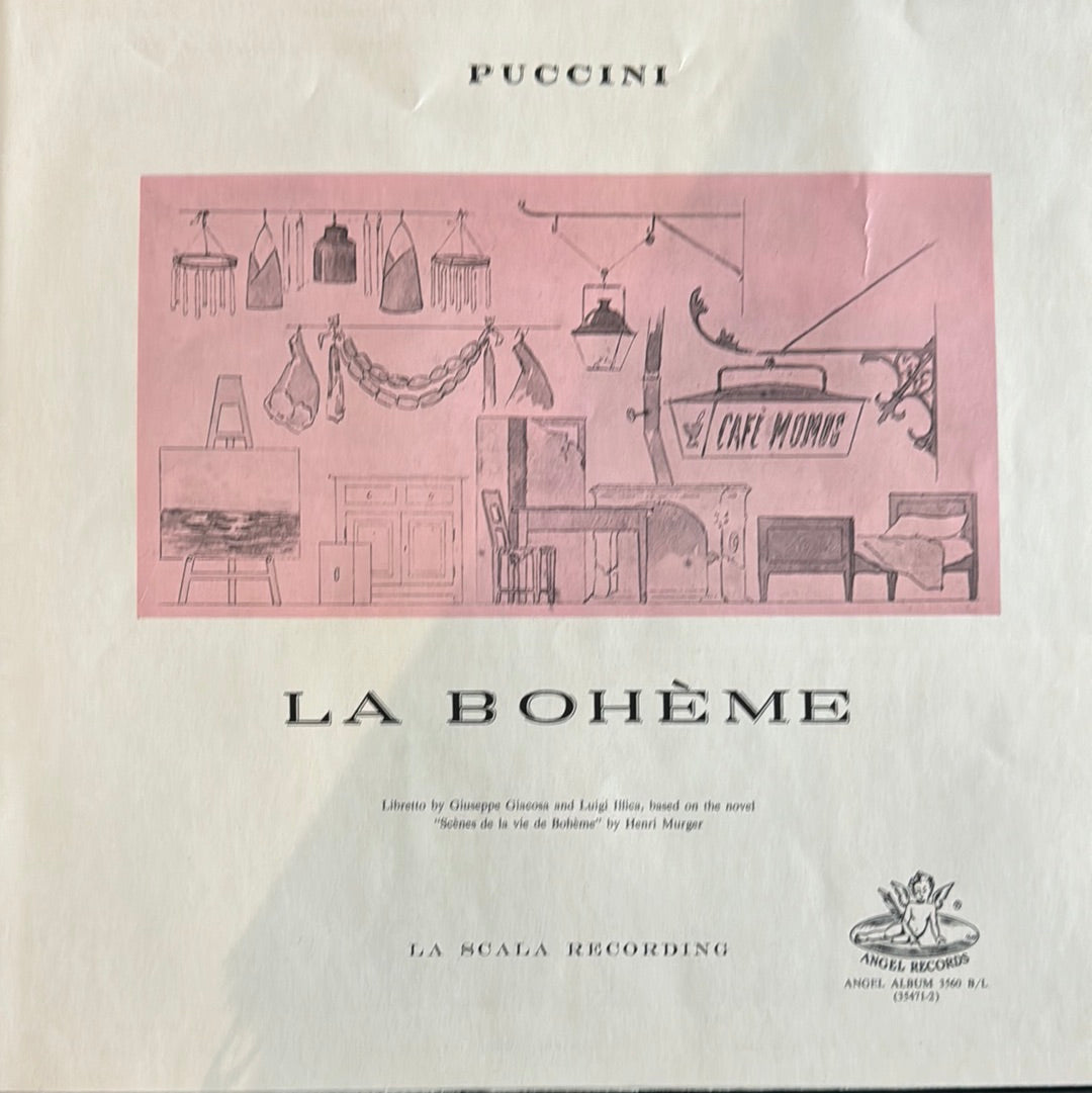 LA BOHEME OPERA Puccini Angel Records