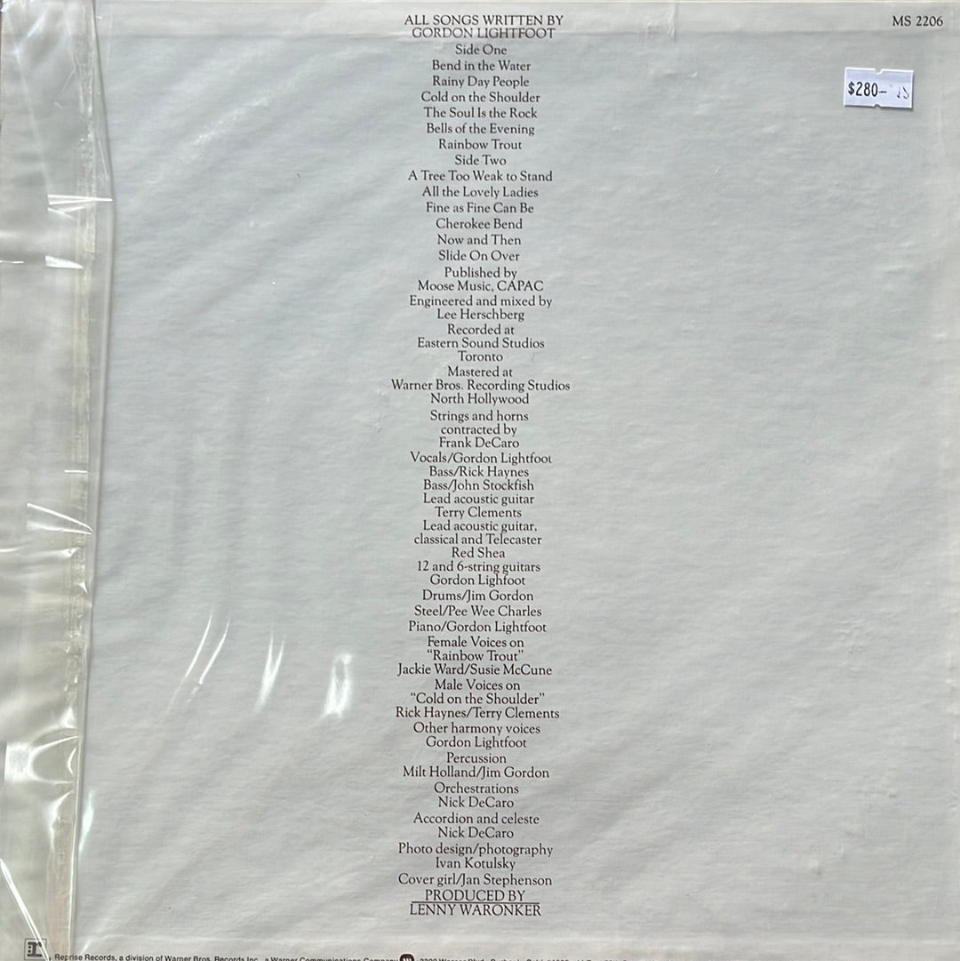 COLD ON THE SHOULDER Gordon Lightfoot