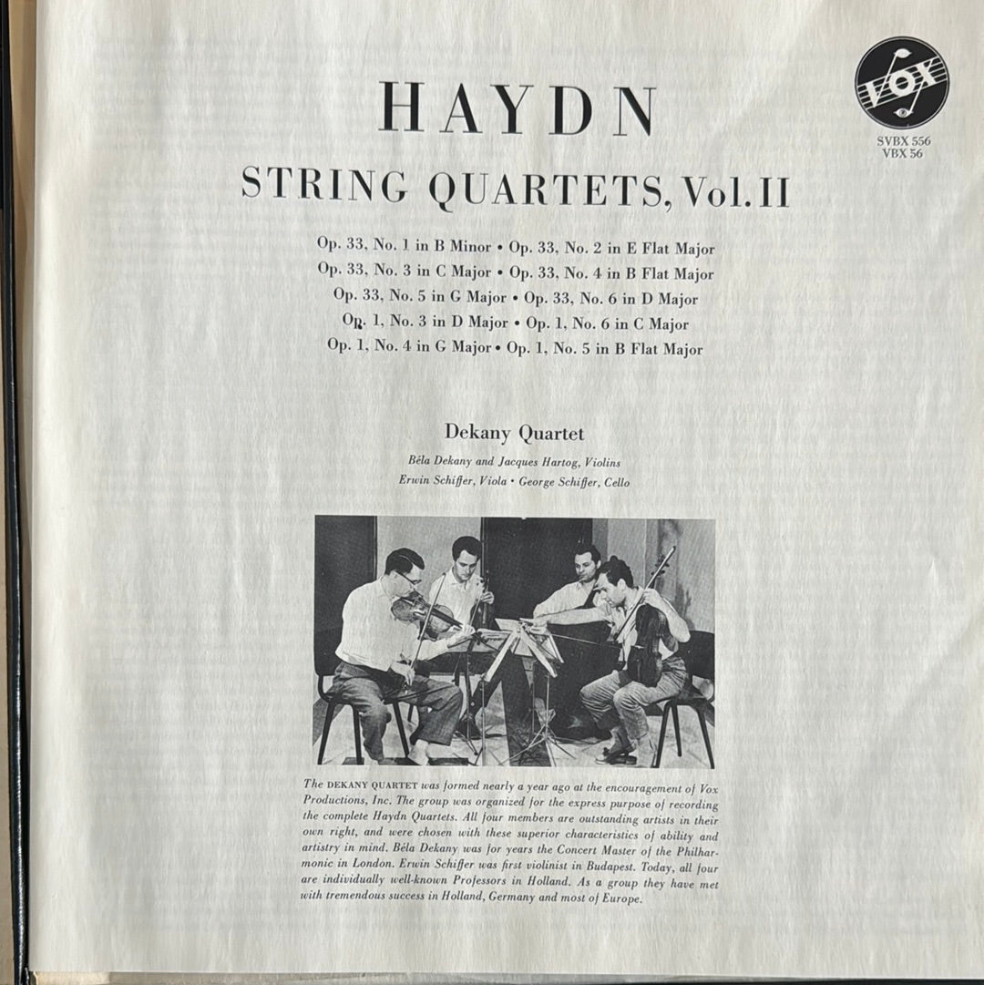 STRING QUARTERS Haydn