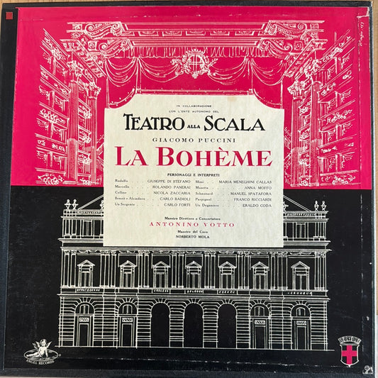 LA BOHEME  OPERA Puccini Angel Records