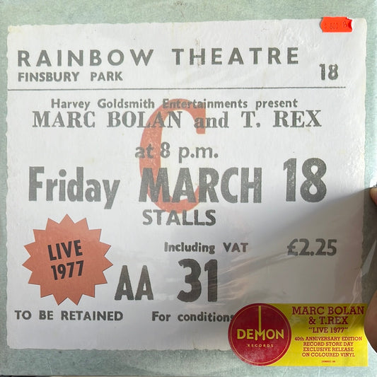 RAINBOW THEATRE LIVE Marc Bolan & T. Rex